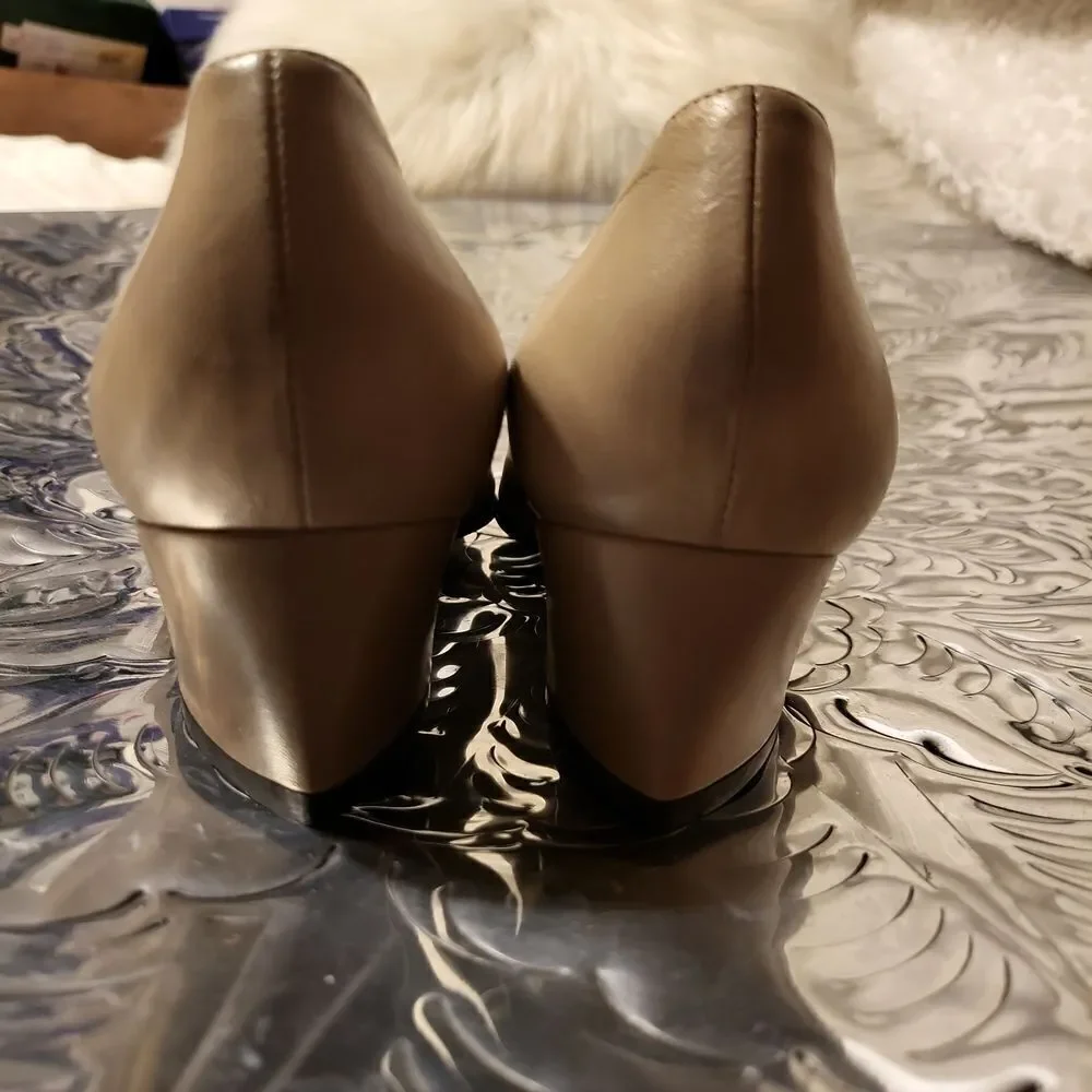 Thierry rabotin-appa pewter b made in Italy the softest buttery leather sz.35.5